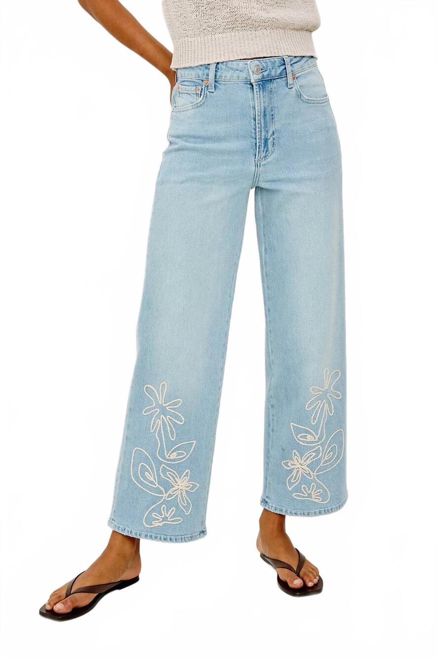 NEW RAILS getty crop jeans in lelani embroidered